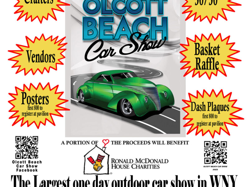 Olcott Beach Car show flyer